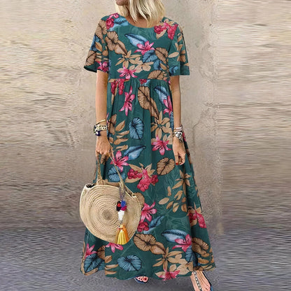 LP | Maxi abito Boho Breeze con stampa floreale