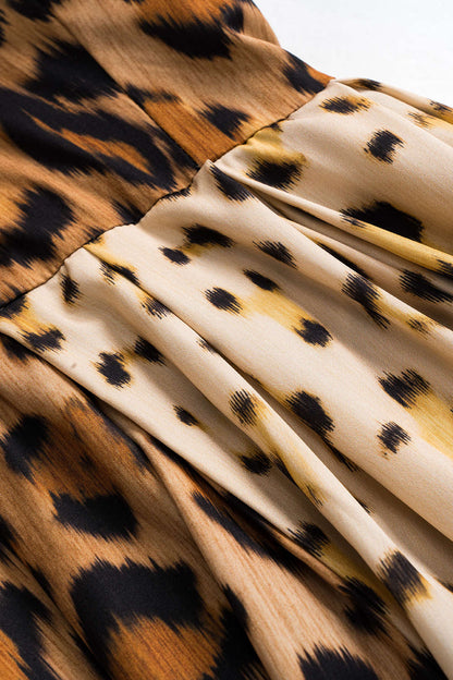 LP | Vestito midi con stampa leopardo
