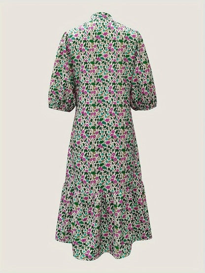 LP | abito midi verde elegante da donna