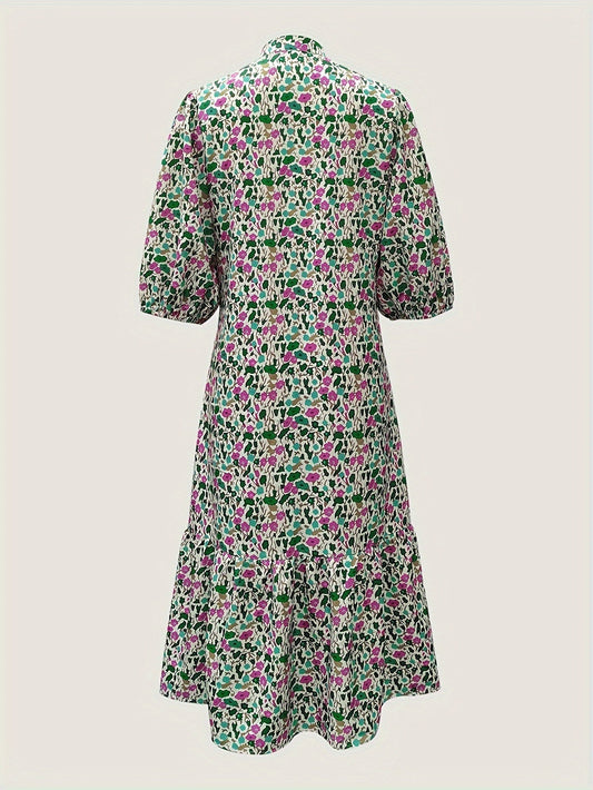 LP | abito midi verde elegante da donna
