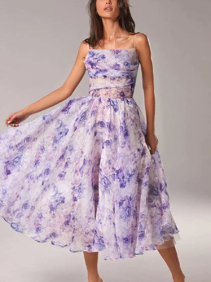 LP | Elegante abito midi da donna con vestibilità strutturata