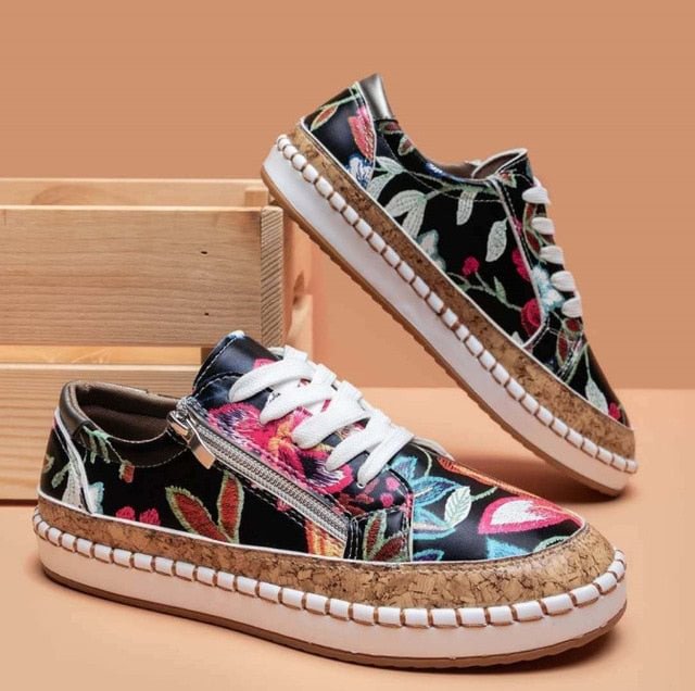 LP | Scarpe da ginnastica semplici con fiori