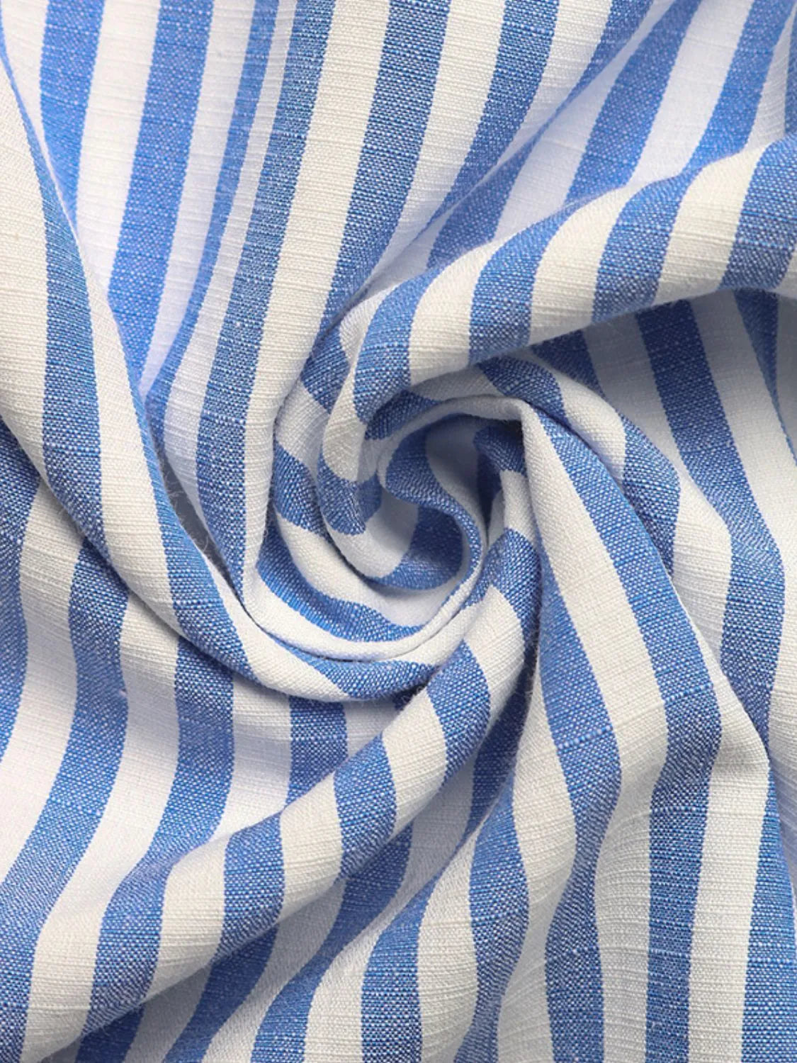 LP | Mini abito camicia a righe con mezze maniche
