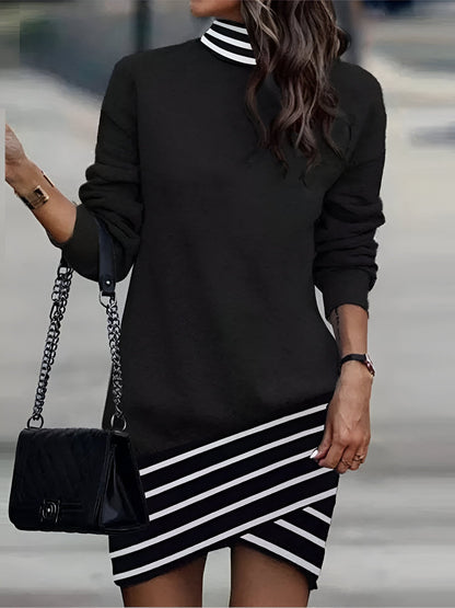 LP | Mini abito casual con collo alto