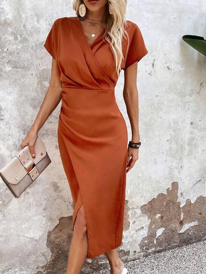 LP | Abito midi chic con scollatura a V