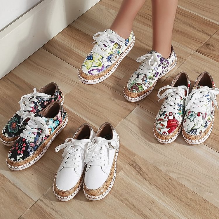 LP | Scarpe da ginnastica semplici con fiori
