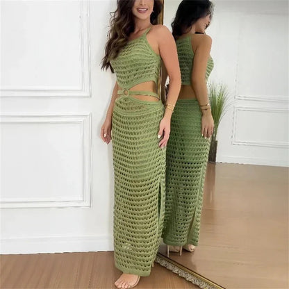 LP | maxi abito elegante con tagli