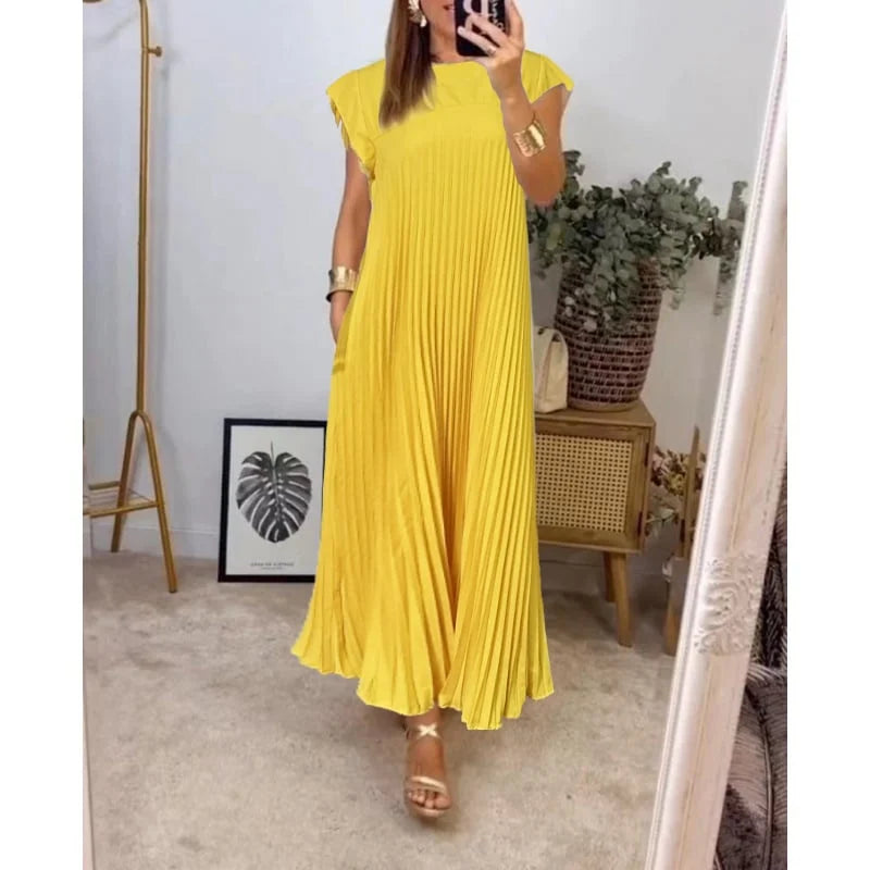 LP | Maxi abito elegante a pieghe