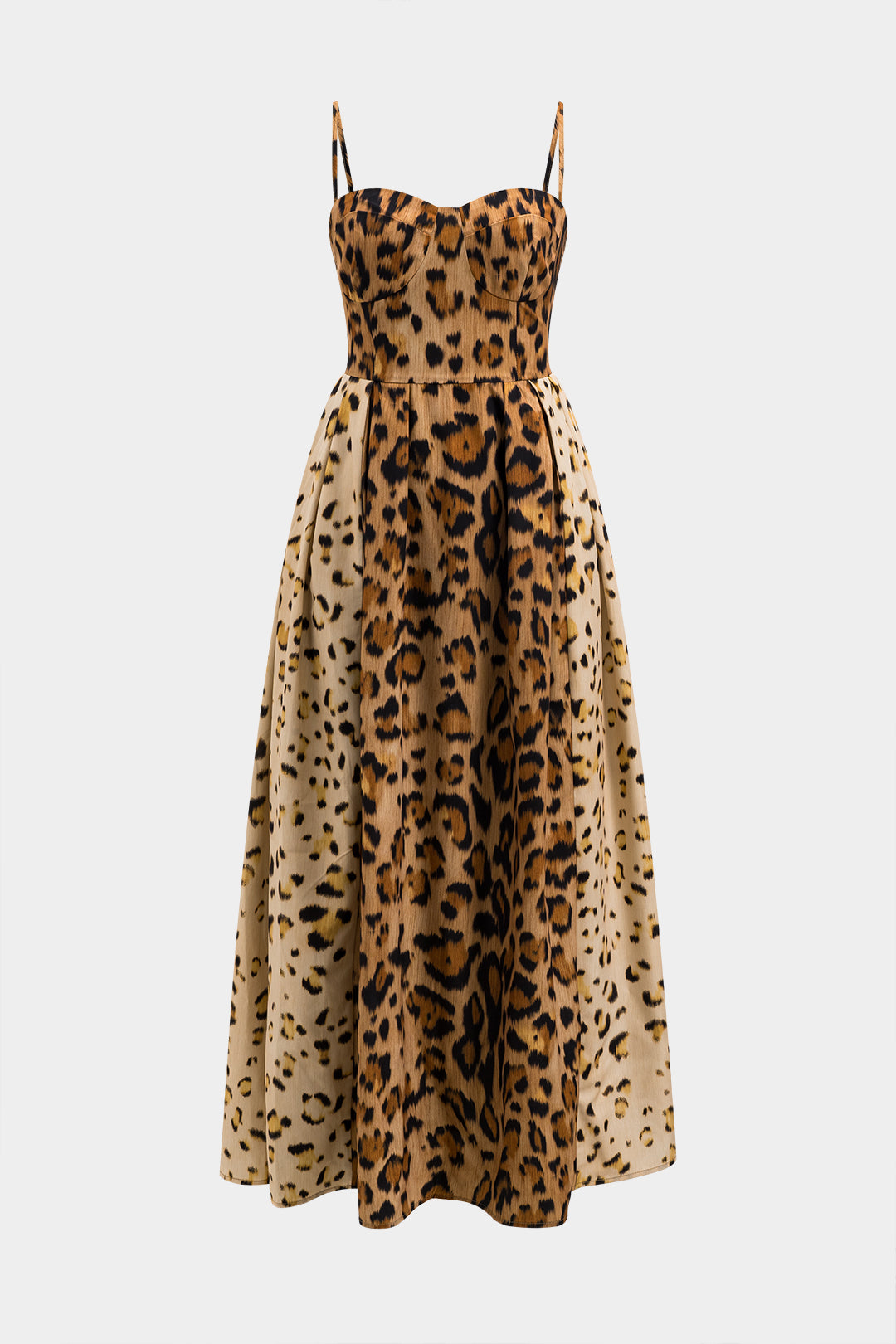 LP | Vestito midi con stampa leopardo
