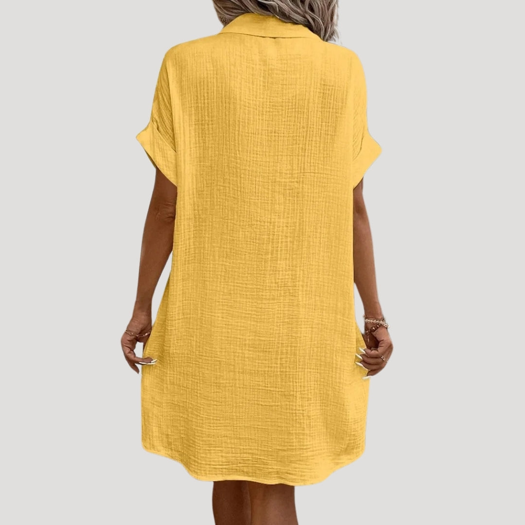 LP | Mini abito da donna con camicia abbottonata