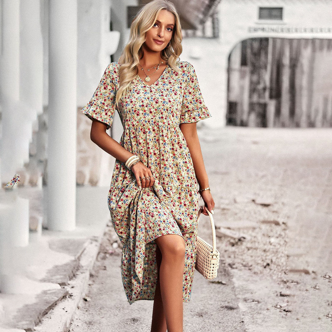 LP | Elegante abito midi floreale