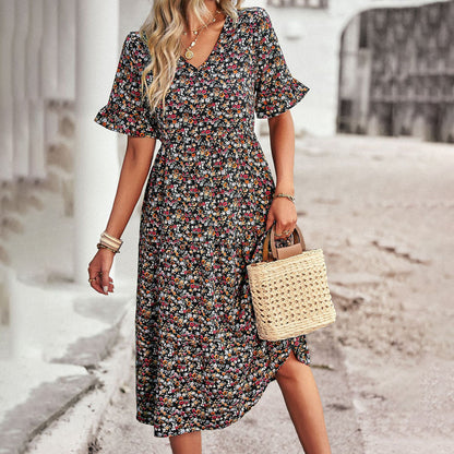 LP | Elegante abito midi floreale