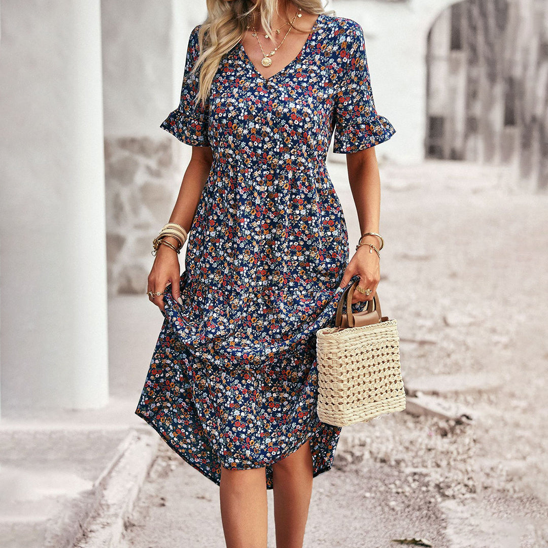LP | Elegante abito midi floreale