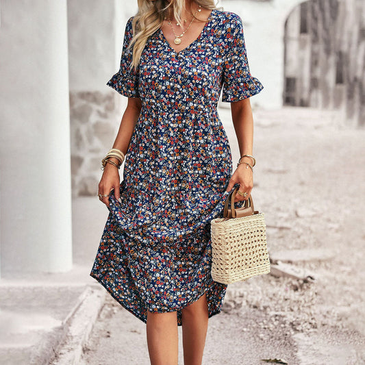 LP | Elegante abito midi floreale