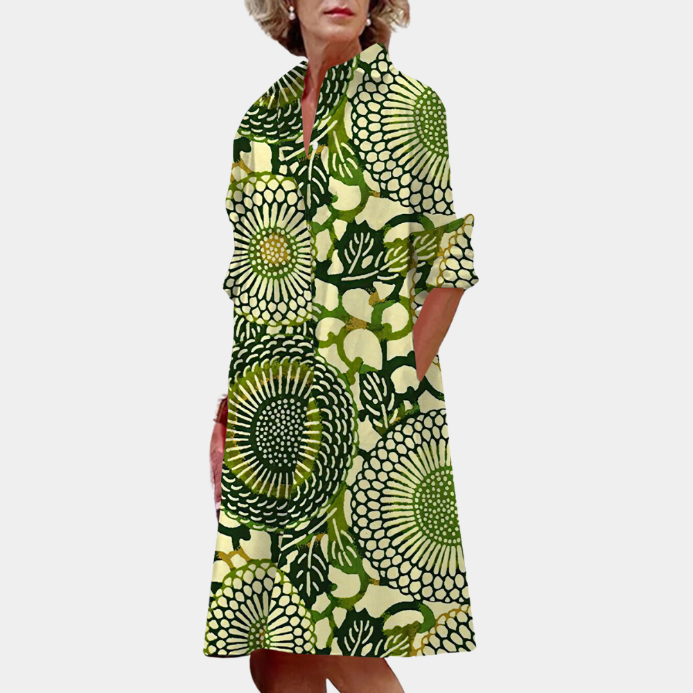 LP | Abito midi di tendenza da donna con stampa