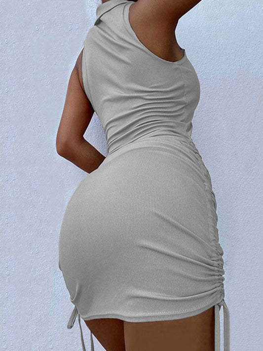 LP | Polo - Mini abito bodycon con scollo a V