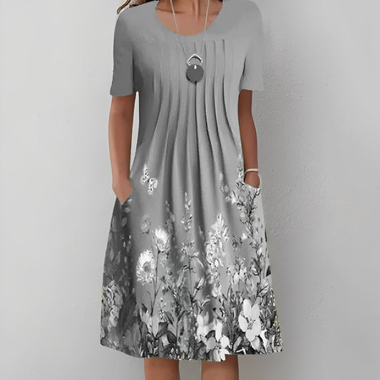 LP | Abito midi con stampa floreale