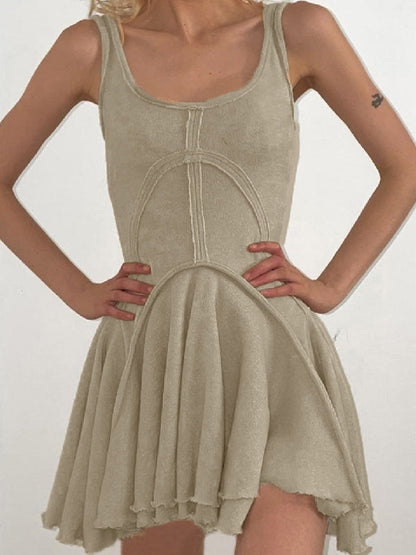 LP | Mini abito bodycon patchwork senza maniche