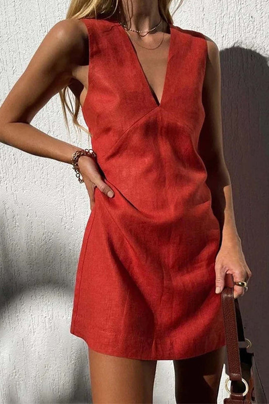 LP | Mini abito da donna con scollo a V