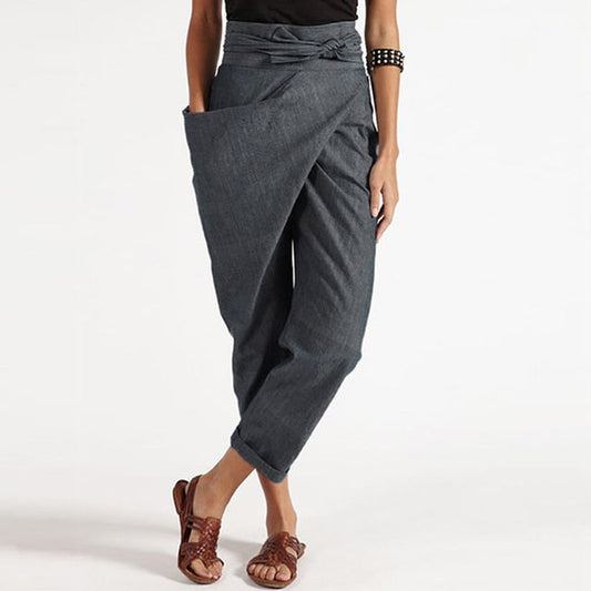 LP | Pantaloni con risvolto avvolgente