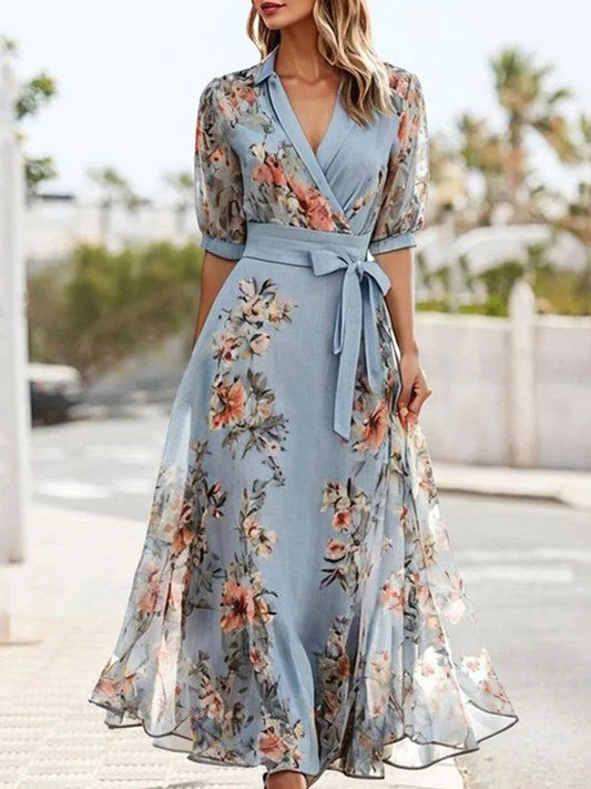 LP | Abito midi floreale chic