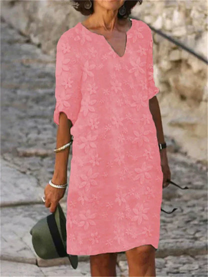 LP | Abito midi elegante con fiori