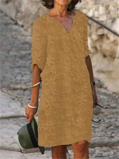 LP | Abito midi elegante con fiori