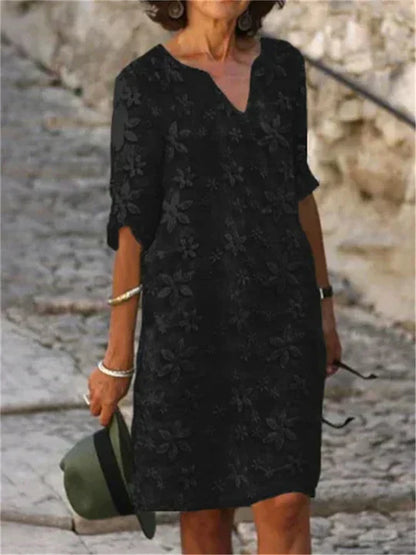LP | Abito midi elegante con fiori