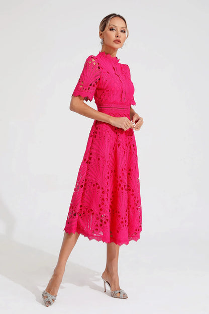 LP | Abito midi in pizzo elegante per donna