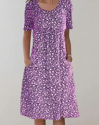 LP | Abito midi alla moda con stampa