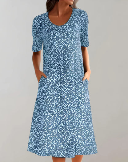 LP | Abito midi alla moda con stampa