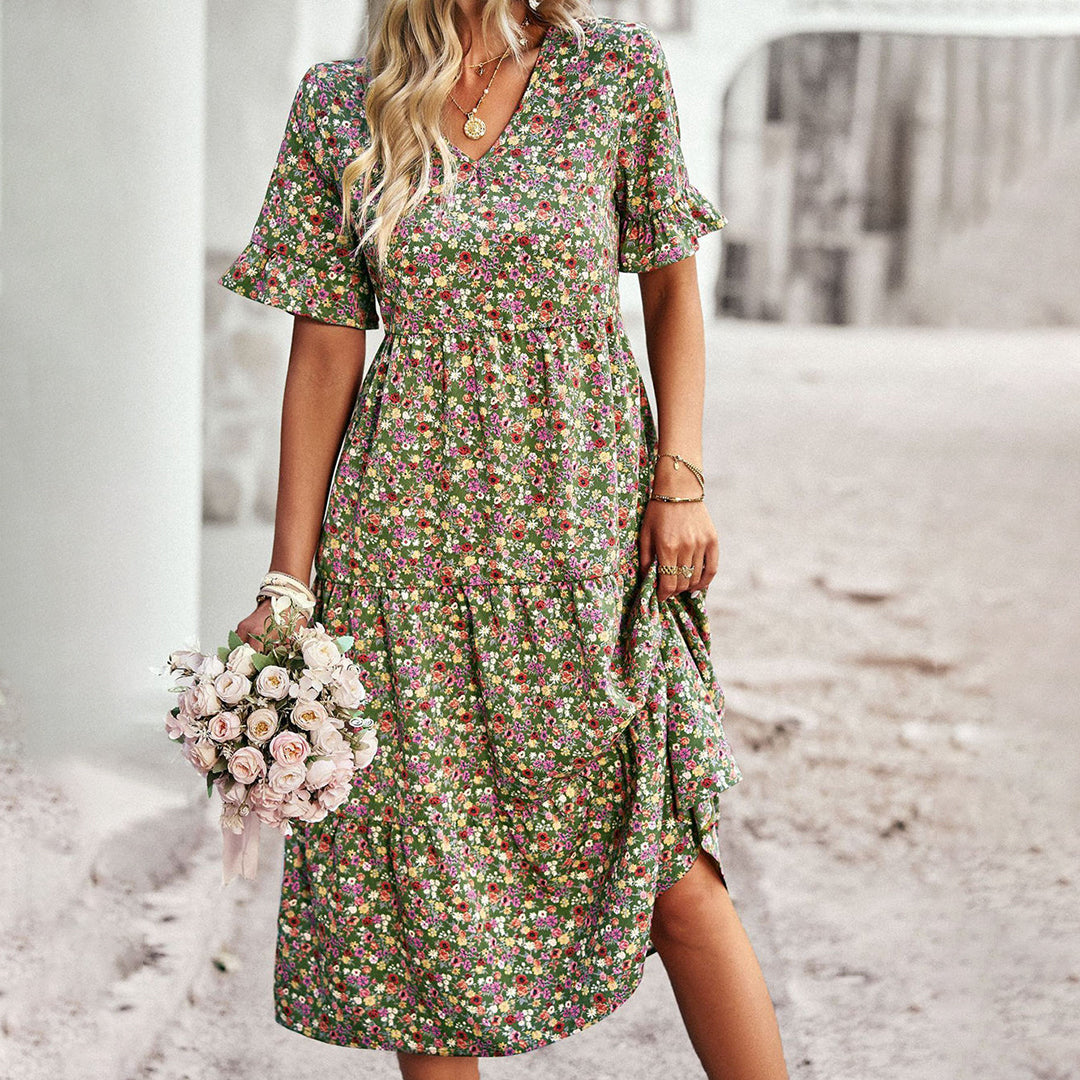 LP | Elegante abito midi floreale