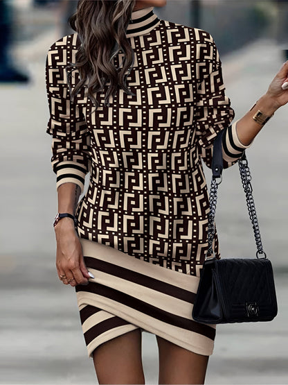 LP | Mini abito casual con collo alto