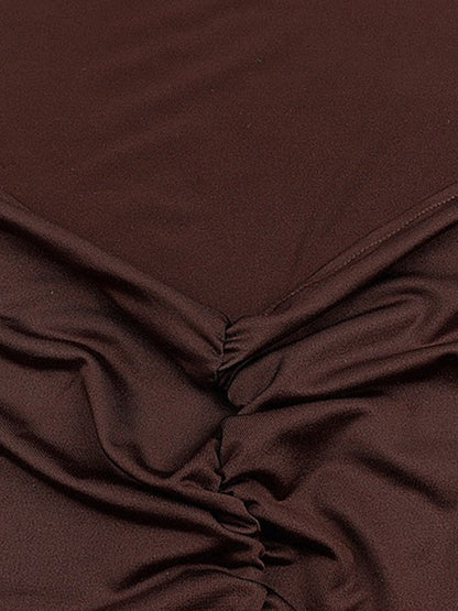 LP | Abito midi bodycon slip aperto sul retro