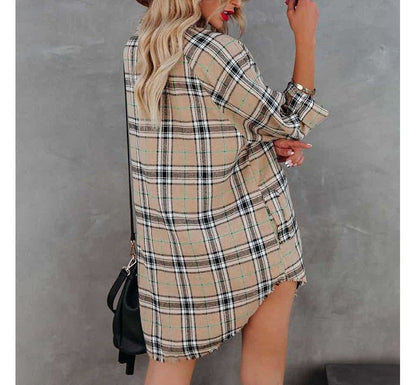 LP | mini abito camicia a scacchi CA23