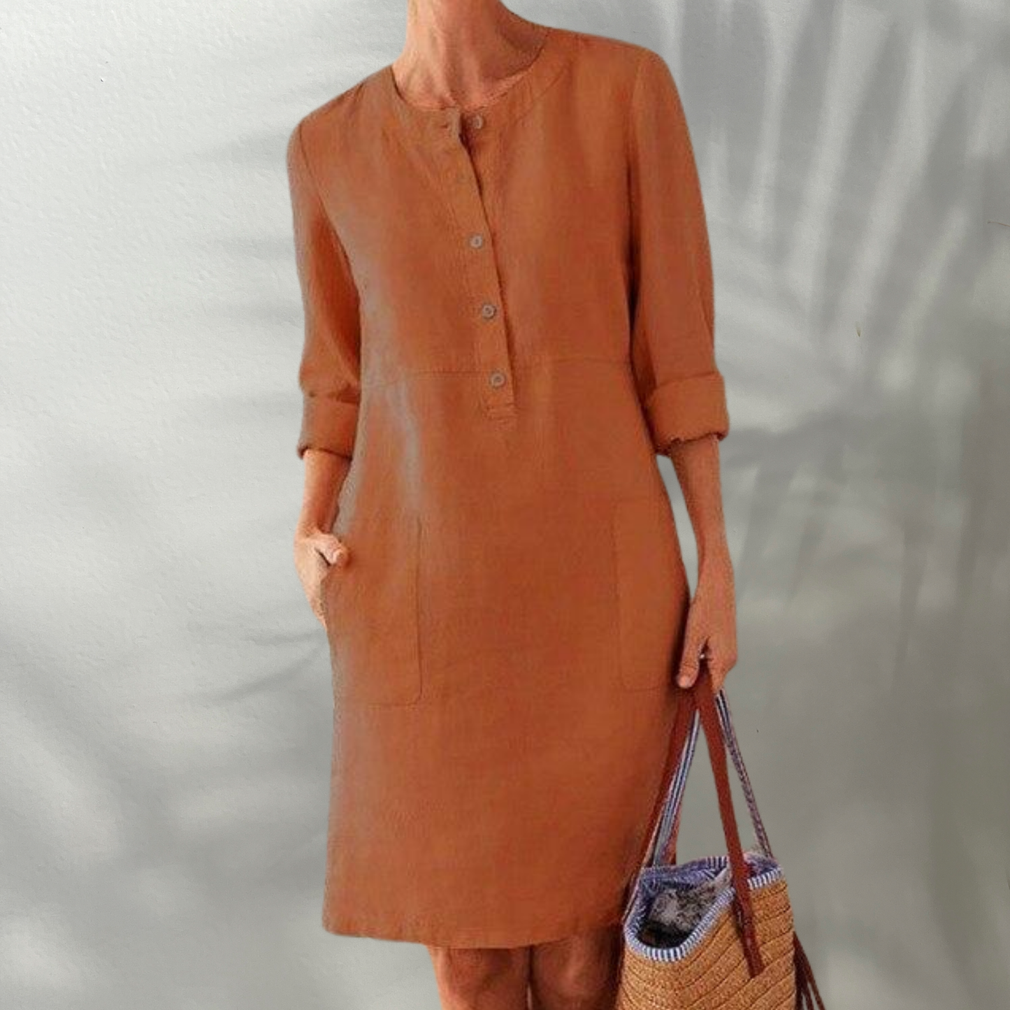 LP | Vestito midi da donna arioso in materiale traspirante per le occasioni estive - elegante e confortevole