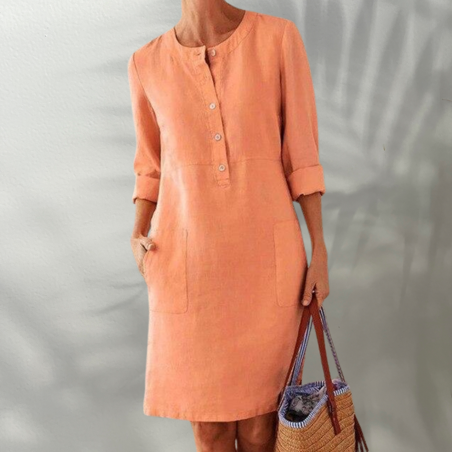 LP | Vestito midi da donna arioso in materiale traspirante per le occasioni estive - elegante e confortevole