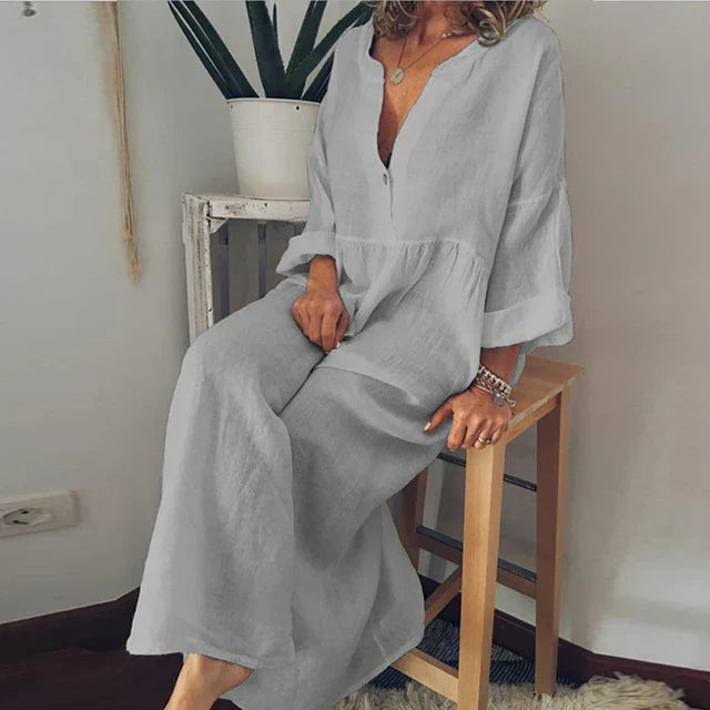 LP | Elegante abito estivo in cotone largo