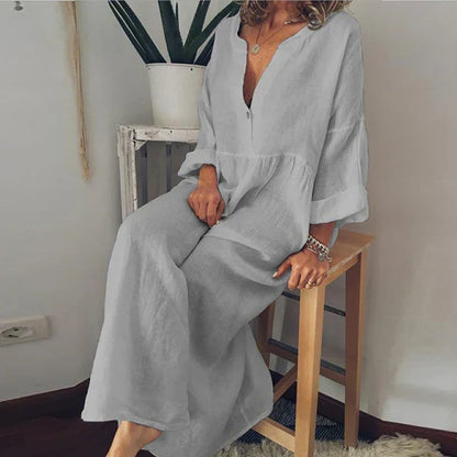 LP | Elegante abito estivo in cotone largo