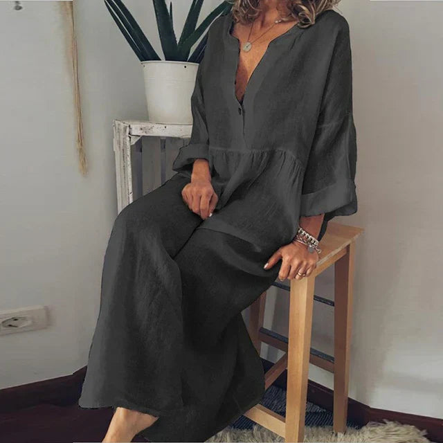 LP | Elegante abito estivo in cotone largo