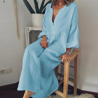 LP | Elegante abito estivo in cotone largo