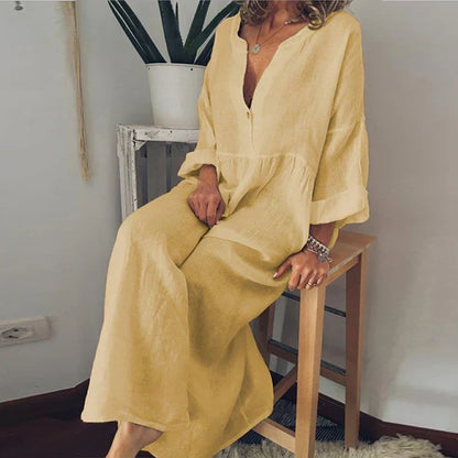 LP | Elegante abito estivo in cotone largo