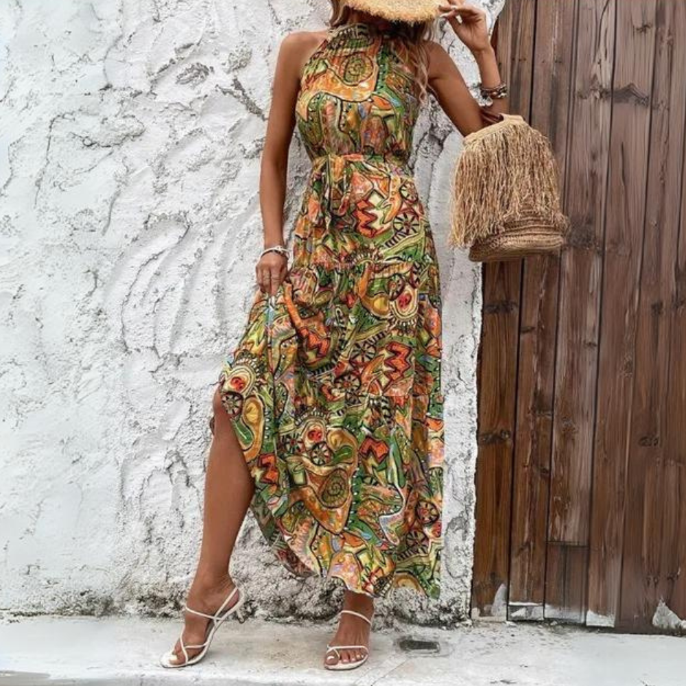 LP | Elegante abito con cinturino in stile boho
