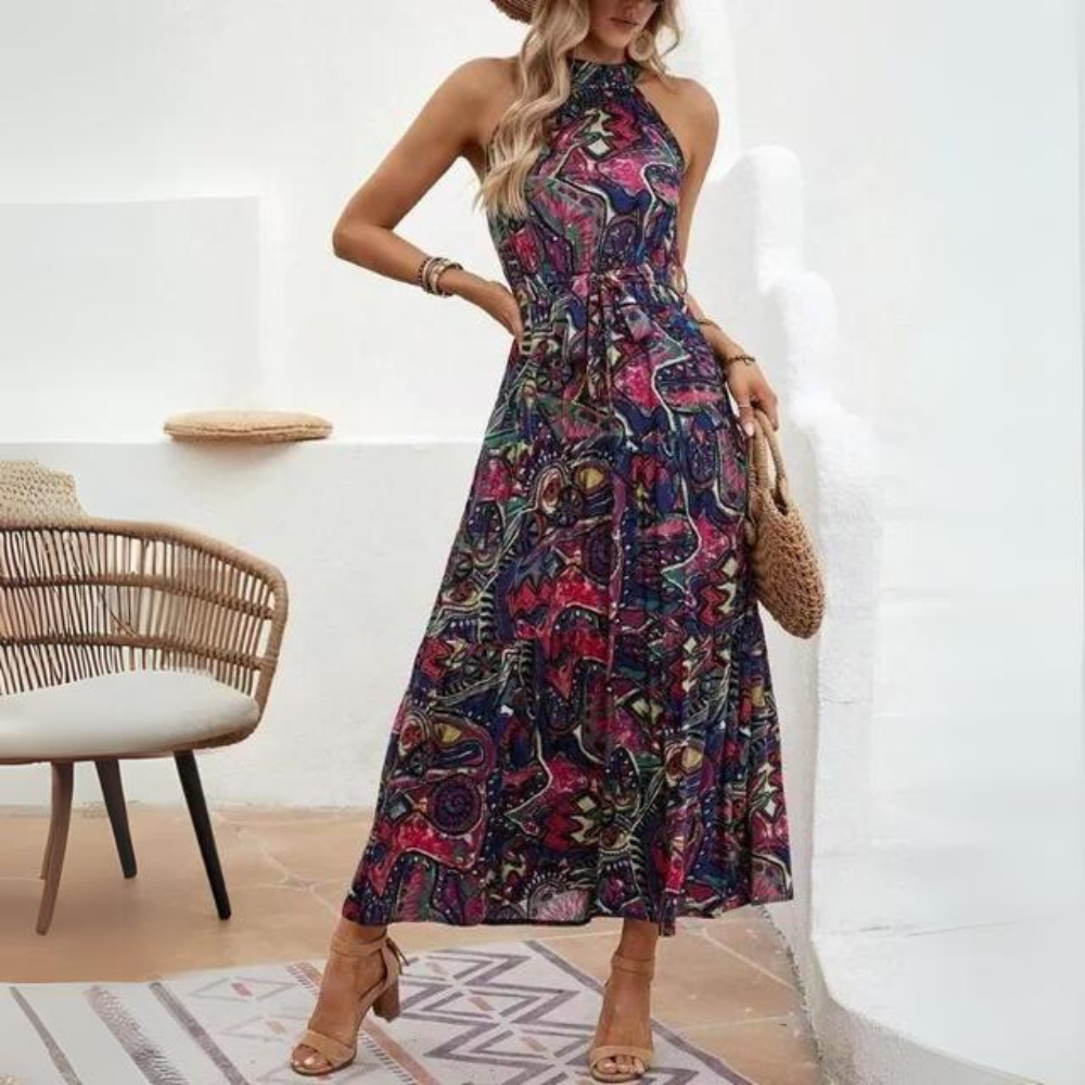LP | Elegante abito con cinturino in stile boho