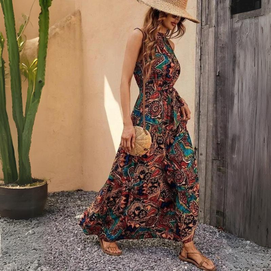 LP | Elegante abito con cinturino in stile boho