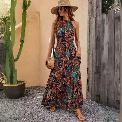 LP | Elegante abito con cinturino in stile boho