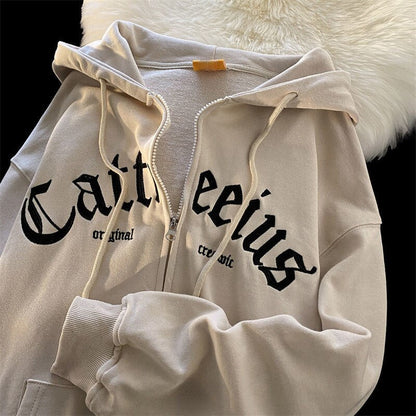 LP | Felpa invernale casual e rilassata con cappuccio