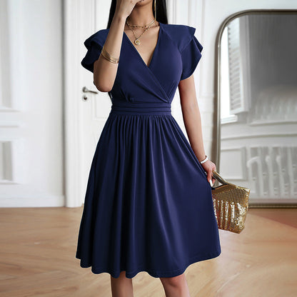 LP | Abito midi elegante con scollatura a V