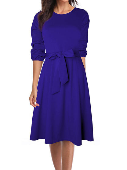 LP | Cappotto da lavoro elegante abito midi a maniche lunghe