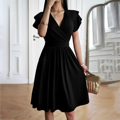LP | Abito midi elegante con scollatura a V